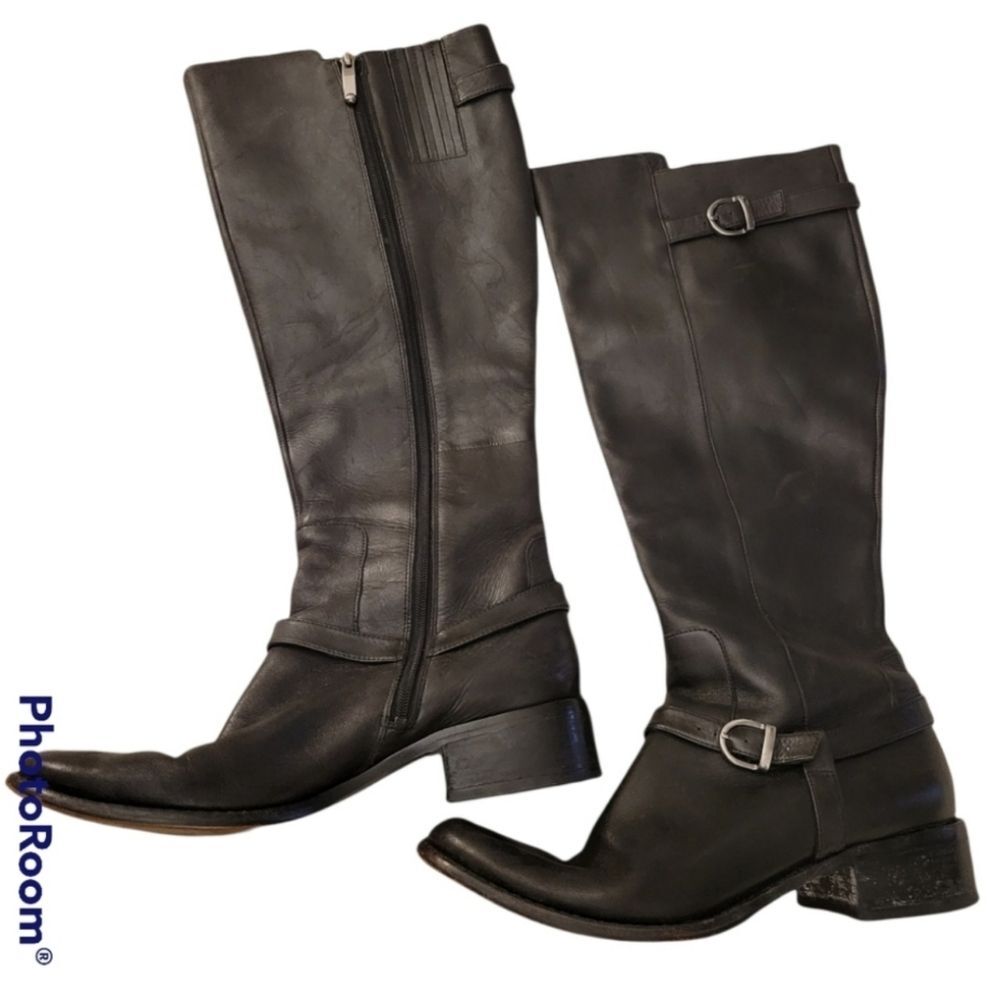 Via spiga Women's Black Leather Tall Boots